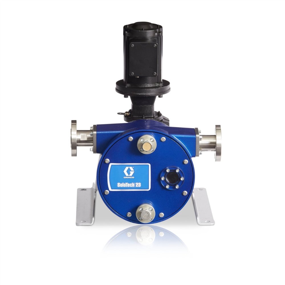 Перистальтический шланговый насос SoloTech™ 23 из натурального каучука, штуцер из нержавеющей стали 316 и мотор BLDC