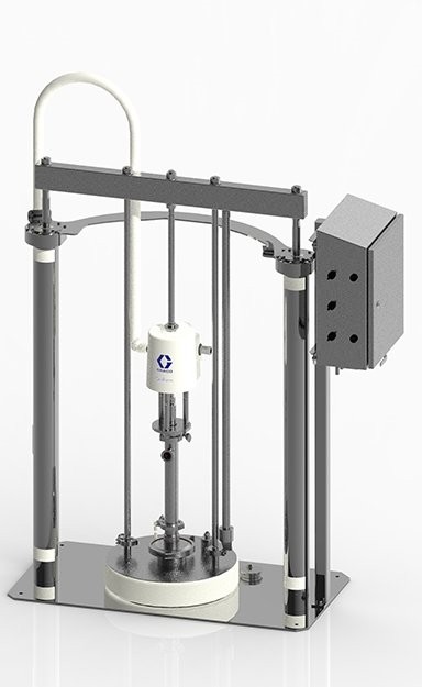 Рамная система SaniForce, рама из нержавеющей стали, соотношение 6:1, надувная уплотнительная манжета, пневмоуправление в закрытом исполнении