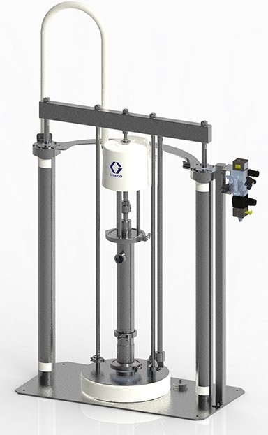Система SaniForce на раме, рама из нержавеющей стали, соотношение 5:1, надувная уплотнительная манжета, открытое управление