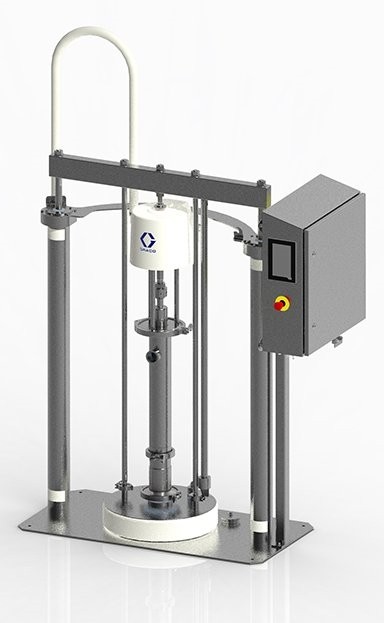 Система SaniForce на раме, рама из нержавеющей стали, соотношение 5:1, надувная уплотнительная манжета, электронный блок управления