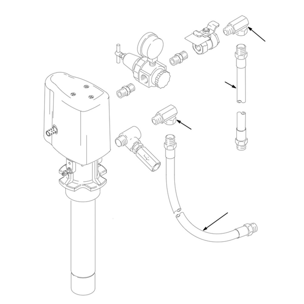 Комплект шлангов и фитингов для насосов Mini Fire-Ball 225 и Fire-Ball 300 5:1 - модель 222062