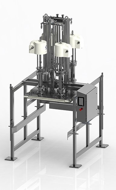 Система перекачивания материала из контейнеров SaniForce, 4 насоса, соотношение 12:1, пластина Arena, электронный блок управления