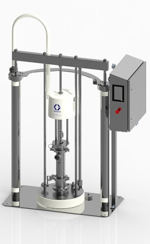 Система SaniForce на раме, рама из нержавеющей стали, соотношение 12:1, надувная уплотнительная манжета, электронный блок управления