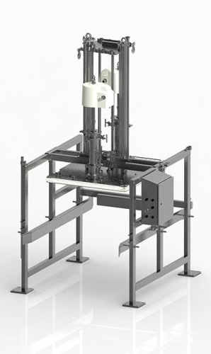Система перекачивания материала из контейнеров SaniForce, 2 поршневых насоса с соотношением 12:1, пластина Buckhorn, пневмоуправление в закрытом исполнении