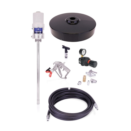 Fire-Ball® серии 300, 15:1 — насос для подачи антикоррозионных материалов 181 кг (400 фунтов) — стационарный комплект