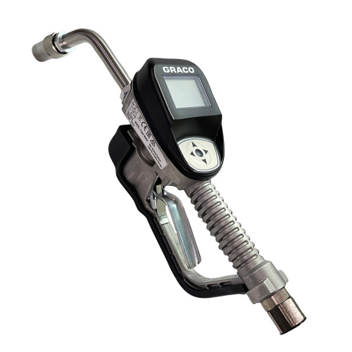 Дозированный дозирующий клапан Pulse® для применения с охлаждающей жидкостью - впускной шарнир 1/2 дюйма NPT, жесткий удлинитель, насадка с ручной блокировкой поворота